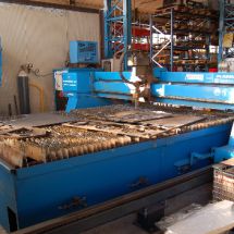 SALDCUT SERVICE - Pantografo plasma+aspiratore fumi completo usato-PLASMATOME 20HP + CNC BURNY 510